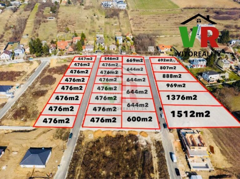 predaj stavebného pozemku v novovybudovanej lokalite na zobori