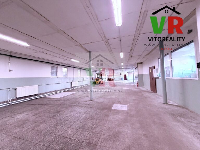 Skladové a výrobné priestory s rozlohou 446m2 v Lehote 7km od Nitry