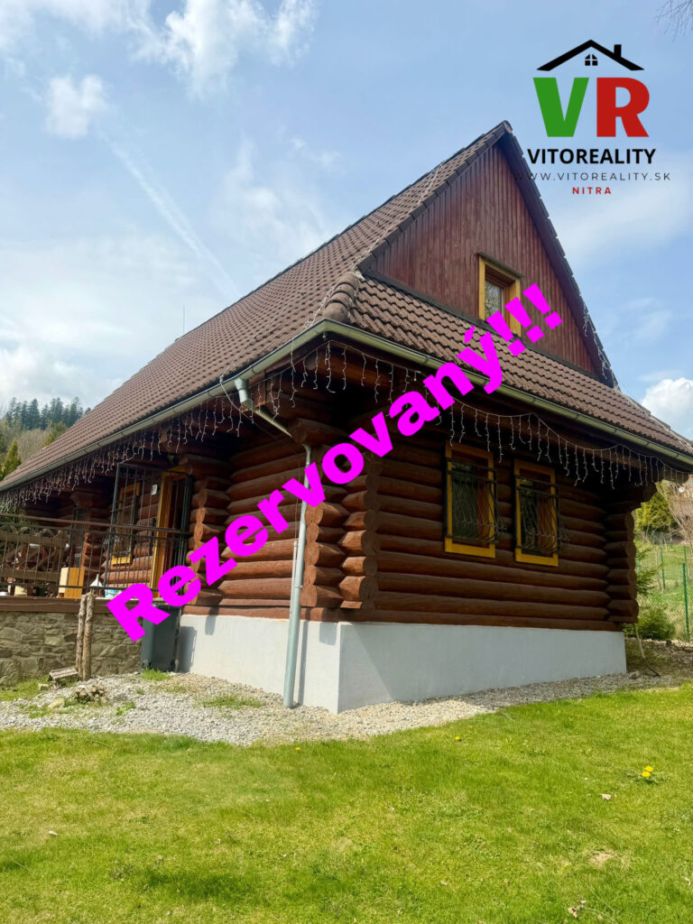 Rezervovaný!Predaj domu – drevenica / zrub v atraktívnej lokalite Oščadnica, vhodný na celoročné bývanie aj investíciu