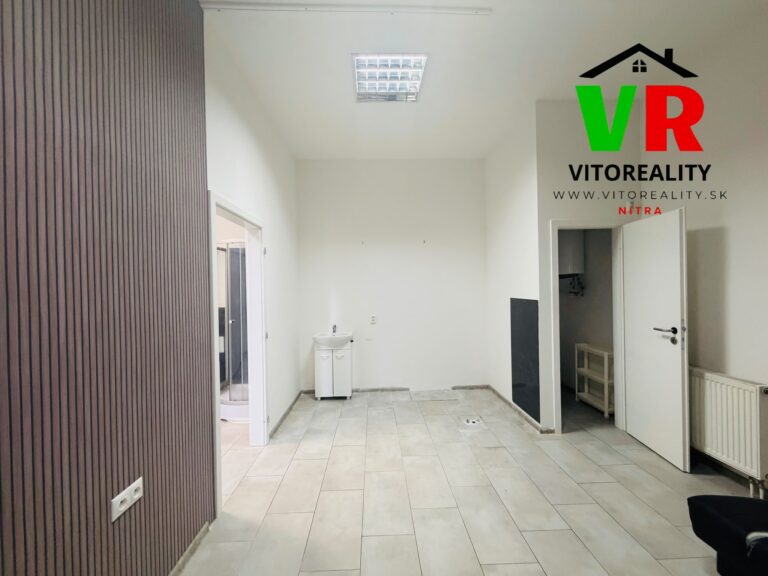 Obchodné priestory s rozlohou 40m2 vhodné pre viaceré služby, aj ako kaderníctvo, kozmetika, masáže a iné